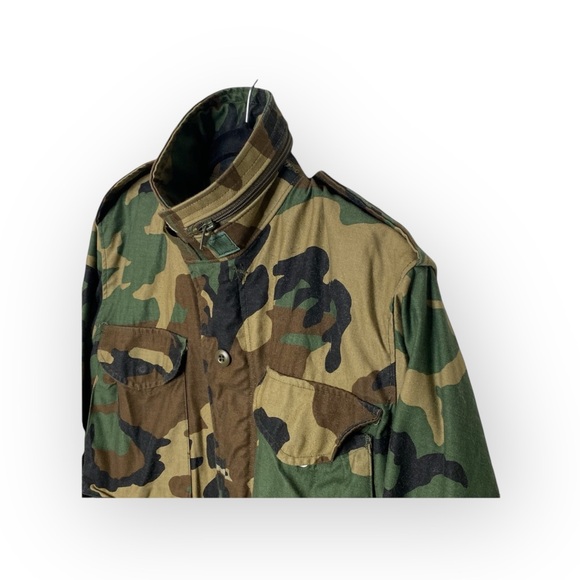 Vintage: Golden Mfg ☮︎︎ Military M65 Field Jacket ☮︎︎ Camoflague Original Issue - Picture 4 of 16